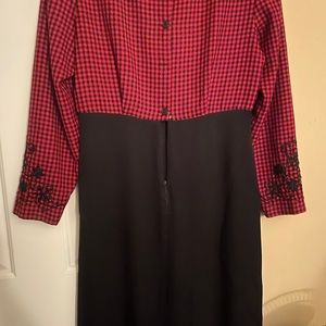 Ladies black and red dress
